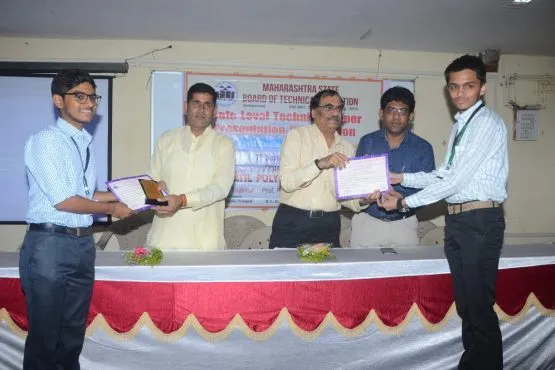 Winners at State Level Paper Presentation competition at B L Patil Polytechnic, Khopoli..webp picture